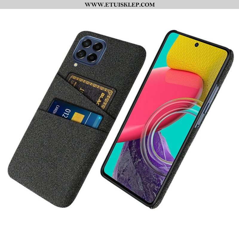 Etui do Samsung Galaxy M53 5G Posiadacz Karty Z Tkaniny